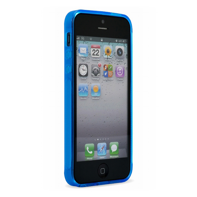 【iPhone5s/5 ケース】防塵ソフトケース『Dustproof Smooth Cover』(ブルー)サブ画像