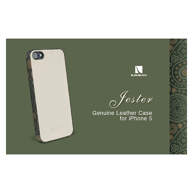 【iPhoneSE(第1世代)/5s/5 ケース】Jester (Grain 01)シェニュインレザーケース ホワイトサブ画像
