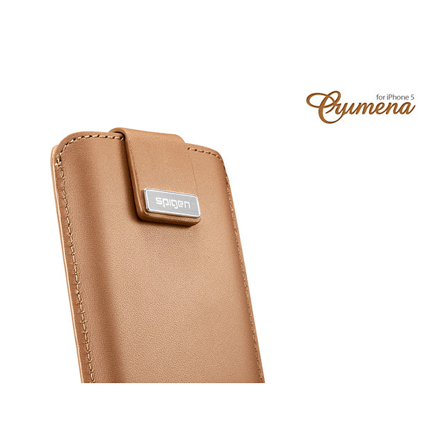 【iPhoneSE(第1世代)/5s/5 ケース】Leather pouch Crumena (Vegetable Brown)サブ画像