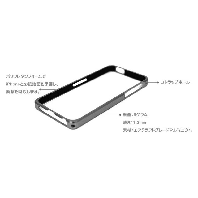 【iPhoneSE(第1世代)/5s/5 ケース】Alloy X (Titanium)サブ画像