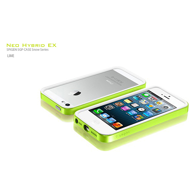 【iPhoneSE(第1世代)/5s/5 ケース】Neo Hybrid EX Snow Series (Lime)サブ画像