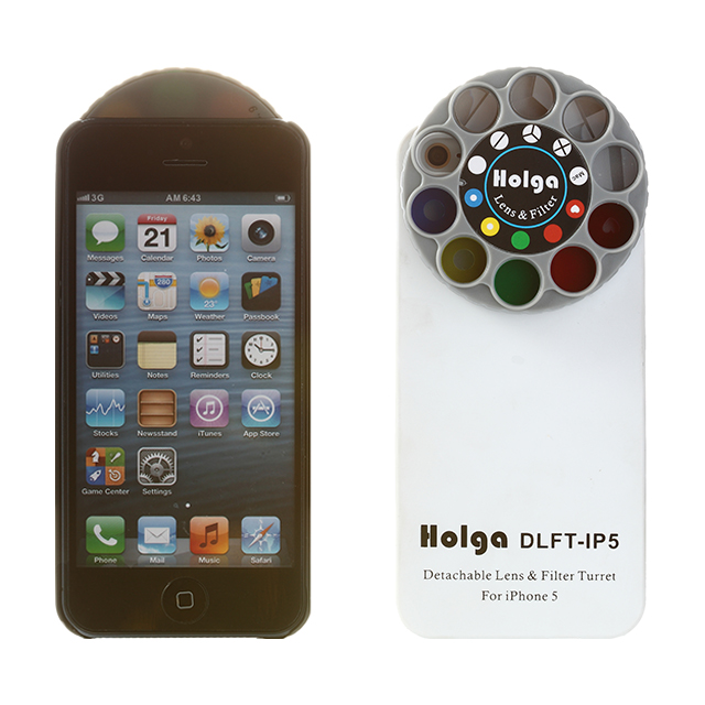 【iPhone5 ケース】ダイヤル着脱可能 HOLGAアートエフェクター(ブラック)サブ画像