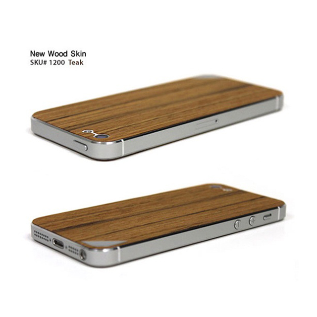 【iPhoneSE(第1世代)/5s/5 スキンシール】Naked Nature Collection (Teak)goods_nameサブ画像