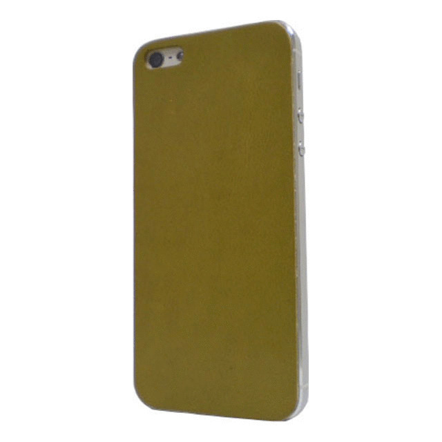 【iPhone5 スキンシール】BADSMAKESGOODS レザーカバー (Mint,Green)