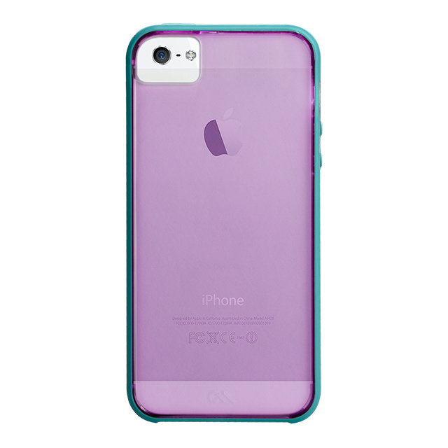 【iPhoneSE(第1世代)/5s/5 ケース】Haze Case (Lilac Purple / Pool Blue)