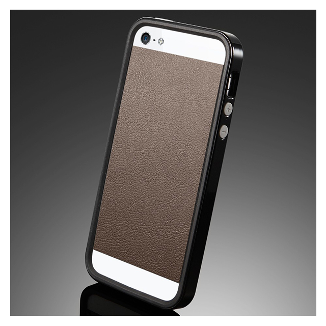 【iPhone5 スキンシール】SPIGEN SGP Case Skin Guard Series Leather Brownサブ画像
