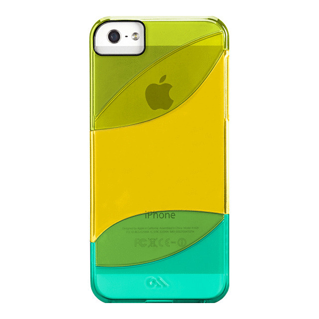 【iPhoneSE(第1世代)/5s/5 ケース】Colorways Case (Lime Green/Yellow/Turquoise)