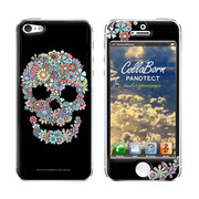 【iPhone5 スキンシール】Flowers Skull