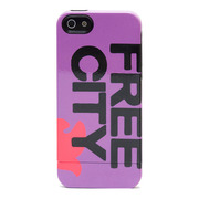【iPhone5 ケース】FreeCity Uncommon Logo Purple for iPhone5