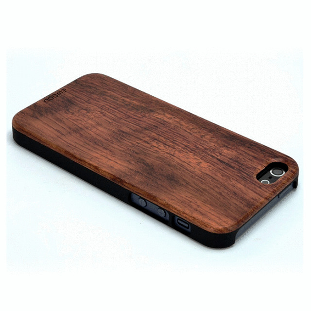 【iPhone5s/5 ケース】木材とプラスチックの融合型ケース『ハイブリッドウッドケース』(ローズウッド×ブラック)サブ画像