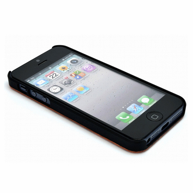【iPhone5s/5 ケース】木材とプラスチックの融合型ケース『ハイブリッドウッドケース』(ローズウッド×ブラック)サブ画像