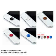 超軽量・極薄のアルミ製ホームボタンカバー『ホームボタンアルミプレート for iPhone/iPad 』 Aタイプ：ブラック/シルバー/ブロンズ/レッド/ブルー