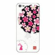 【iPhone5 ケース】和彩美「ふるる」：iPhone5用彩装飾シート(桜に雪輪兎)