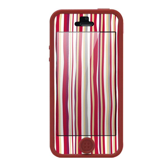 【iPhoneSE(第1世代)/5s/5 ケース】POPTUNE (Stripe Red)サブ画像