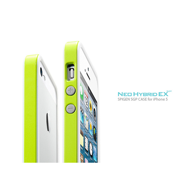 【iPhoneSE(第1世代)/5s/5 ケース】Neo Hybrid EX SLIM Snow Series (Lime)サブ画像