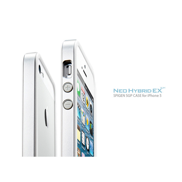 【iPhoneSE(第1世代)/5s/5 ケース】Neo Hybrid EX SLIM Metal Series (Satin Silver)サブ画像