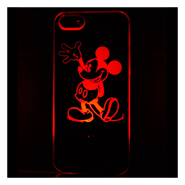 【iPhone5 ケース】光るディズニーライトケース ミッキーシルエットサブ画像