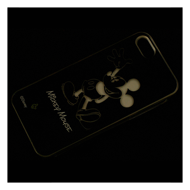 【iPhone5 ケース】光るディズニーライトケース ミッキーシルエットサブ画像