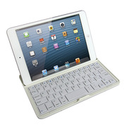 【iPad mini(第1世代) ケース】Bluetoothキーボード アルミケース for iPad mini (ホワイト)[MK7000]