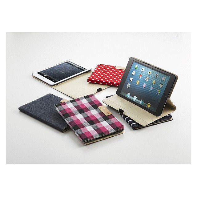 【iPad mini(第1世代) ケース】iPad mini用スマートファブリックフリップ(デニム)サブ画像