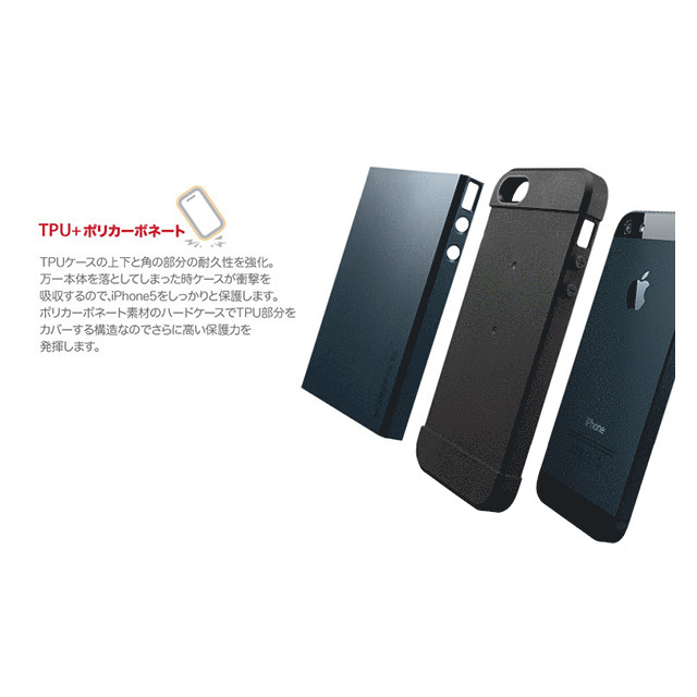 【iPhoneSE(第1世代)/5s/5 ケース】SPIGEN SGP Case Slim Armor Metal series Gun Metalサブ画像