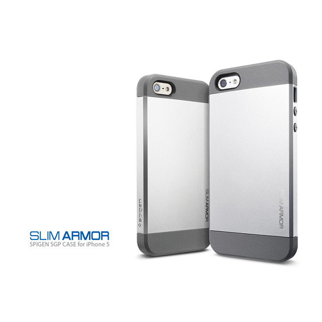 【iPhoneSE(第1世代)/5s/5 ケース】SPIGEN SGP Case Slim Armor Metal series Satin Silvergoods_nameサブ画像