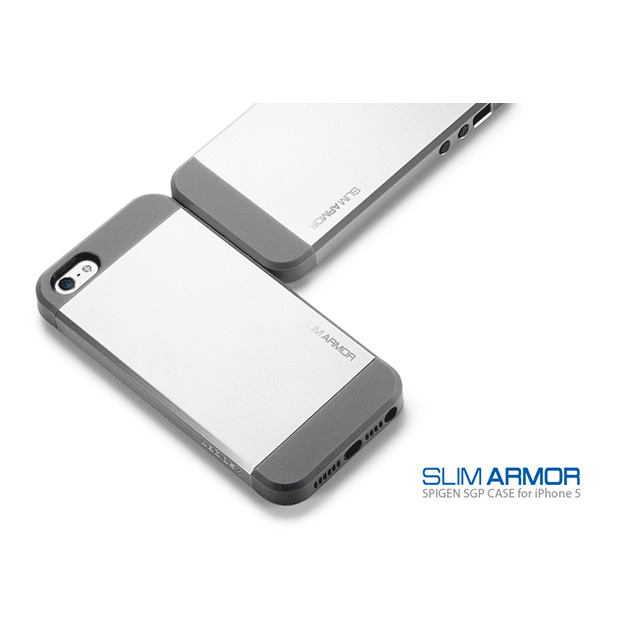 【iPhoneSE(第1世代)/5s/5 ケース】SPIGEN SGP Case Slim Armor Metal series Satin Silvergoods_nameサブ画像