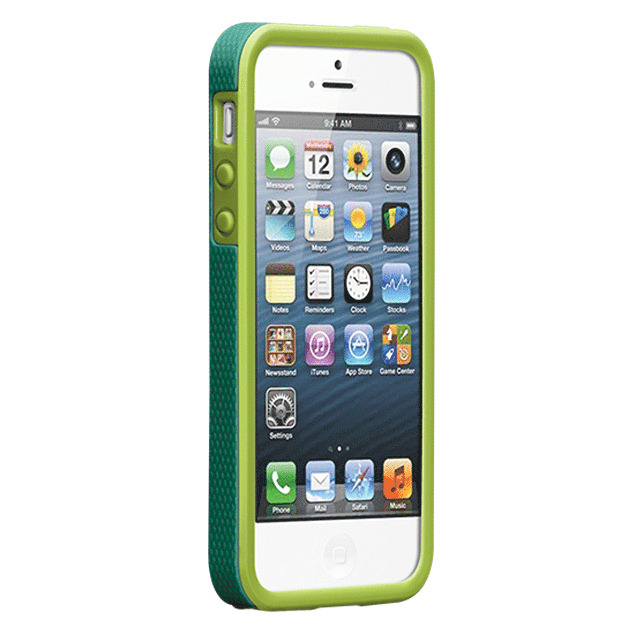【iPhoneSE(第1世代)/5s/5 ケース】Hybrid Tough Case, Emerald Green/Chartreuse Greengoods_nameサブ画像