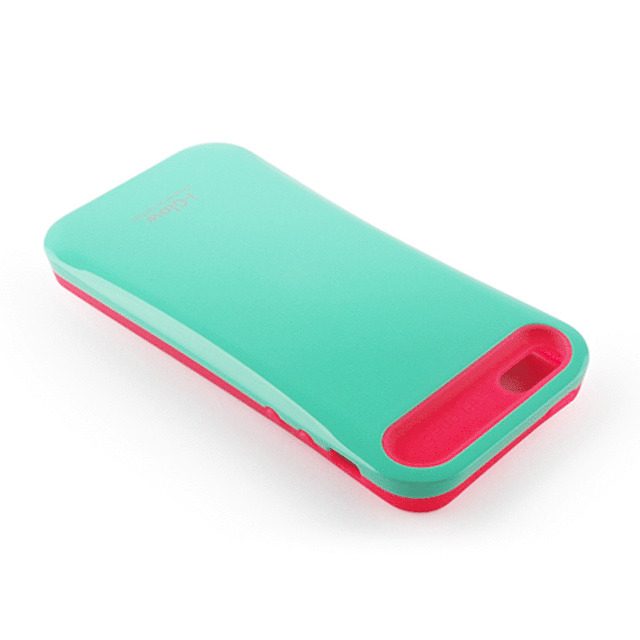 【iPhoneSE(第1世代)/5s/5 ケース】i-Glow Vivid Case with TCS Mint×Pinkサブ画像