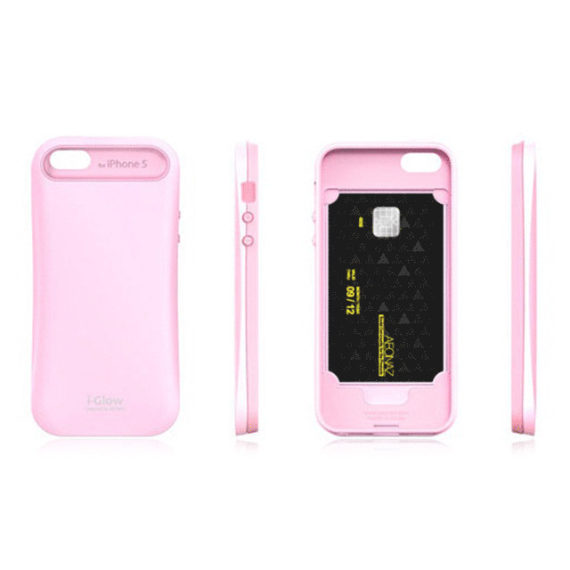 【iPhoneSE(第1世代)/5s/5 ケース】i-Glow Pastel Case with TCS Pastel Pinkサブ画像