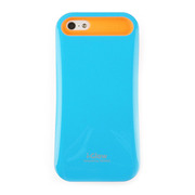 【iPhoneSE(第1世代)/5s/5 ケース】i-Glow Vivid Case with TCS Blue×Orange