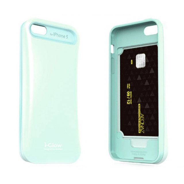 【iPhoneSE(第1世代)/5s/5 ケース】i-Glow Pastel Case with TCS Pastel Mintgoods_nameサブ画像
