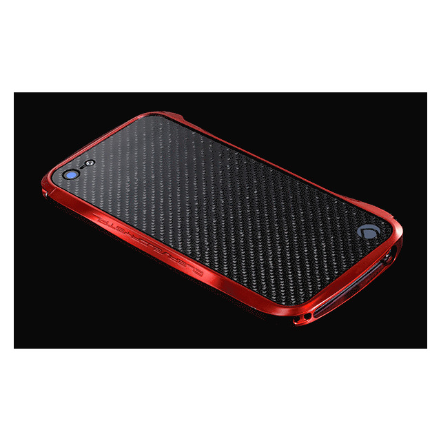 【iPhone5s/5 ケース】CLEAVE CRYSTAL BUMPER METALIC ＆ CARBON EDITION (Formula Red)サブ画像