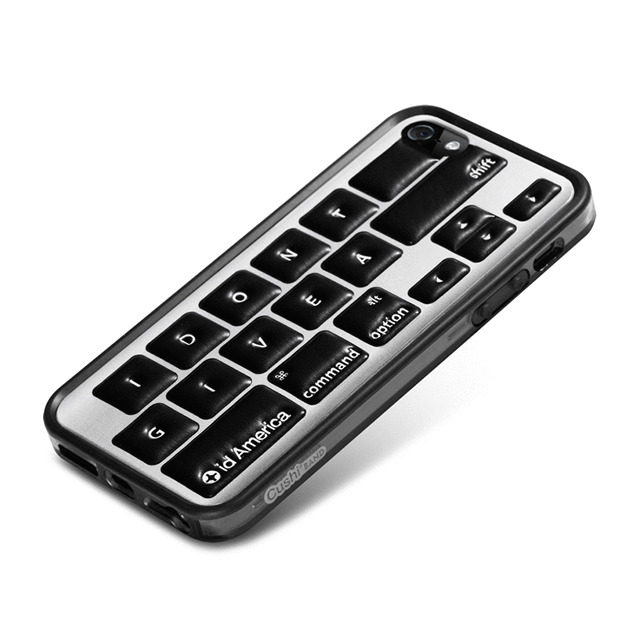 【iPhoneSE(第1世代)/5s/5 ケース】Cushi Plus (Original Keyboard Black)サブ画像