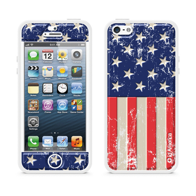 【iPhoneSE(第1世代)/5s/5 ケース】Cushi Plus (Flag USA)サブ画像