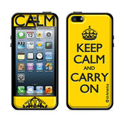 【iPhoneSE(第1世代)/5s/5 ケース】Cushi Plus KEEP CALM (Yellow)