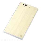 【XPERIA Z スキンシール】WOODEN PLATE for Xperia Z 桐