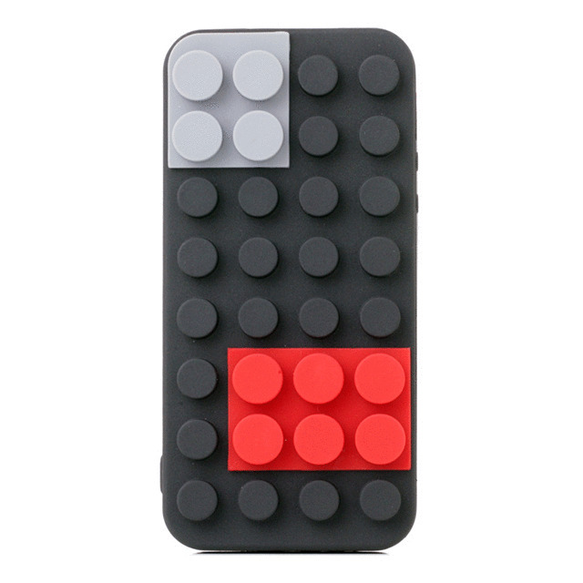 【iPhoneSE(第1世代)/5s/5 ケース】Block Case (ブラック)