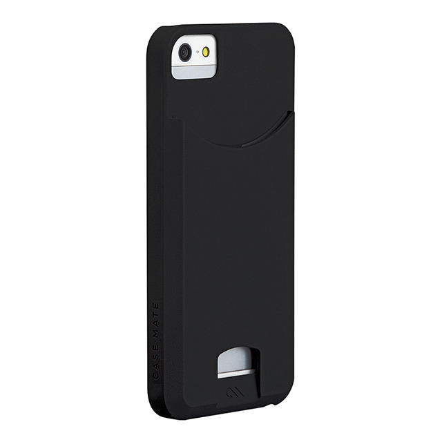 【iPhoneSE(第1世代)/5s/5 ケース】Barely There ID Case (Matte Black)サブ画像