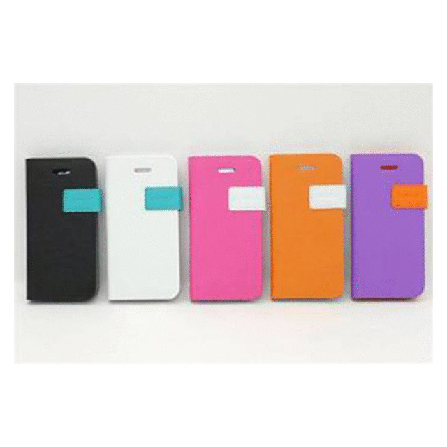【iPhoneSE(第1世代)/5s/5 ケース】Smart Folder Case Sider Belt： Orange/Whiteサブ画像