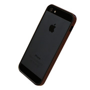 【限定】【iPhone5 ケース】フラットバンパーセット for iPhone5(木目調＆ブラック)