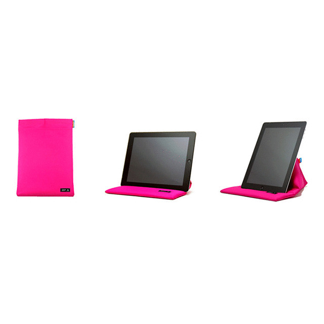 【iPad(第3世代/第4世代)/iPad2 ケース】スタンディングポーチ (pink)サブ画像