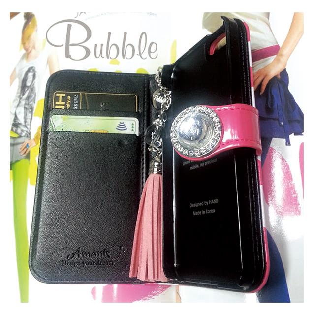 【iPhone5s/5 ケース】Amante Bubble ダイアリーケース (Pink)サブ画像