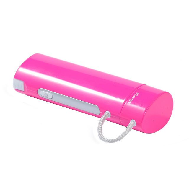 コネクタ一体型モバイルバッテリー iCharge Candy ピンク