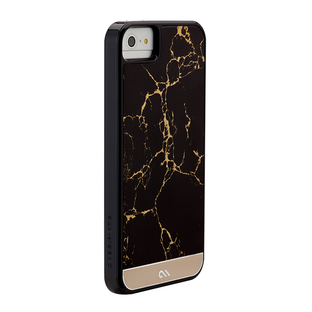 【iPhoneSE(第1世代)/5s/5 ケース】Crafted Case Gemstone, Gold Jet (Black/Gold)サブ画像