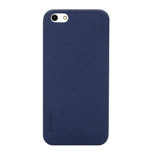 【iPhoneSE(第1世代)/5s/5 ケース】Thin Leather Shell (Blue)