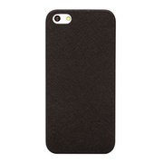 【iPhoneSE(第1世代)/5s/5 ケース】Thin Leather Shell (Black)