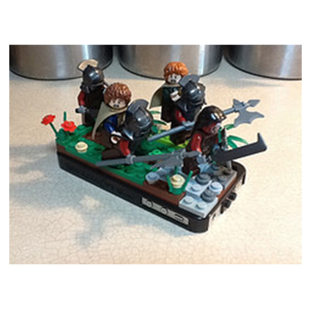 【iPhone5s/5 ケース】LEGO brick compatible case ライムグリーンサブ画像
