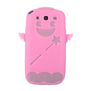 【GALAXY S3 ケース】Angel Silicone Case, Light Pink