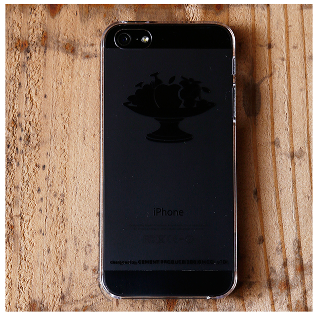 【iPhoneSE(第1世代)/5s/5 ケース】iTattoo Fruits Sofa BLACKサブ画像